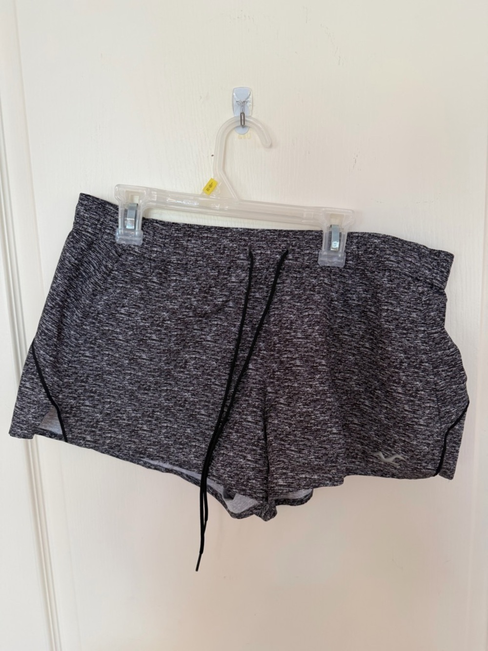 Hollister Women's Gray Heather Athletic Shorts with Drawstring